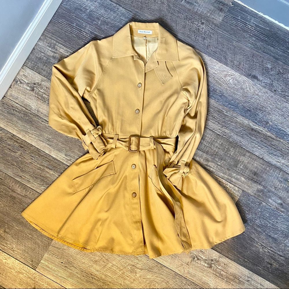 VINTAGE ISAAC MIZRAHI Trench Coat Swing Dress✨